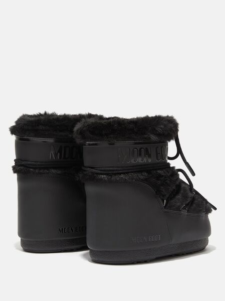 Icon low faux fur black