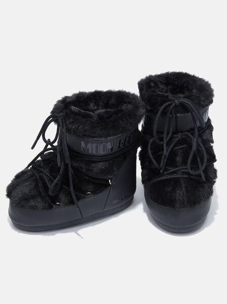 Icon low faux fur black
